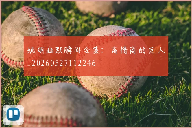 姚明幽默瞬间合集:高情商的巨人_20260527112246
